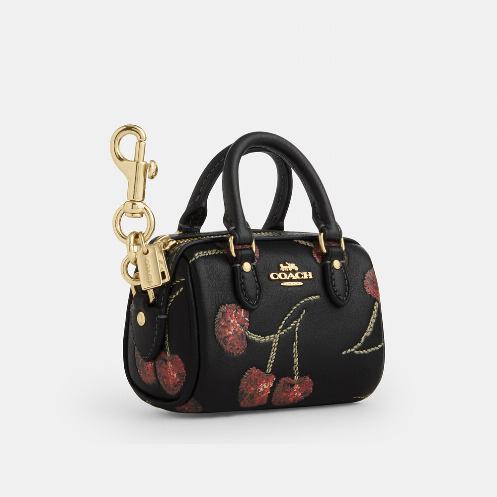 Coach Outlet Mini Rowan Bag Charm With Cherry Print